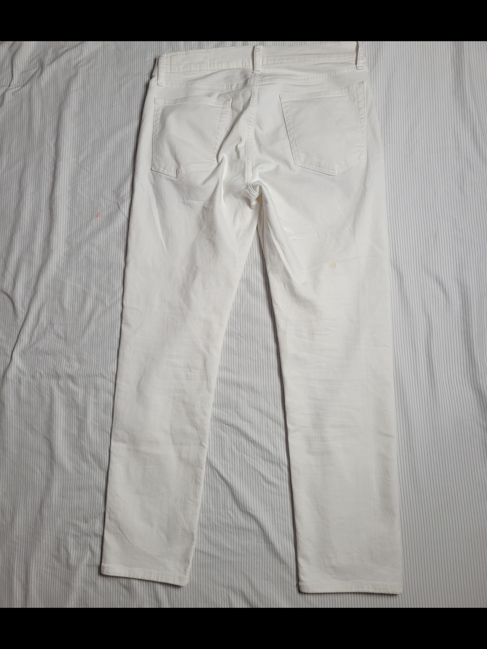 rag & bone Men's Skinny White Jeans - Picture 5 of 9